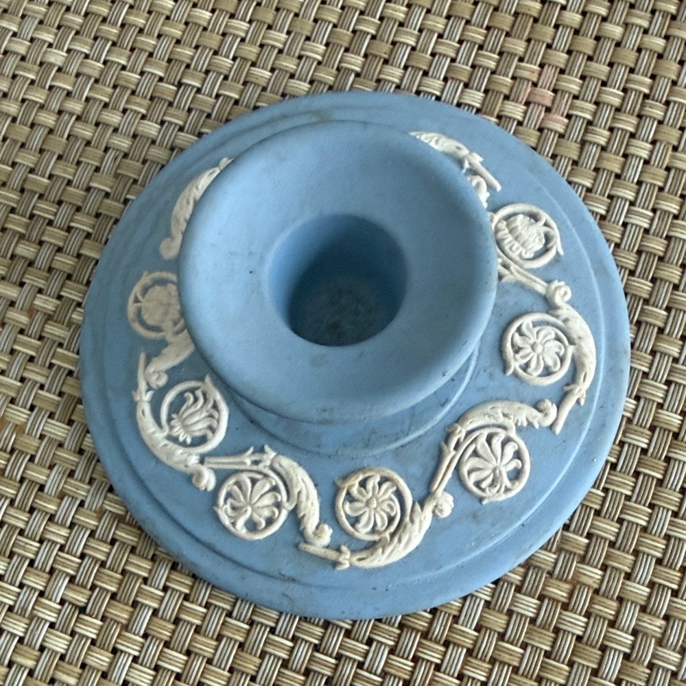 Blue and White Decorative Candle Holder